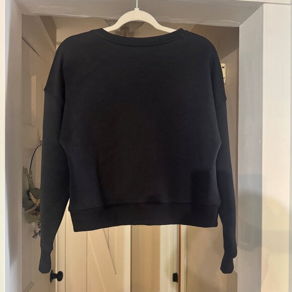 Love & Sports Crop Black Sweatshirt - Picture 5 of 5